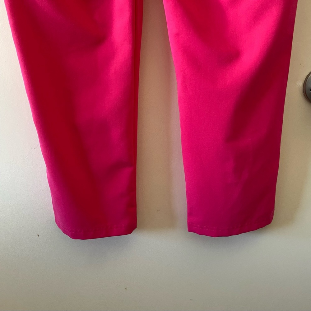 Figs‎ Yola High Waisted Hot Pink Scrub Pants, M Petite - Picture 6 of 7